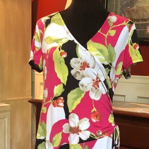 JM Collection Faux-Wrap Dress